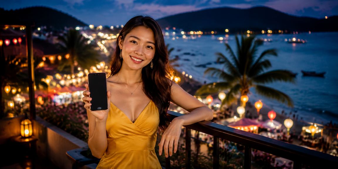 Người lớn tham gia trải nghiệm casino di động tại chợ đêm Phú Quốc – môi trường giải trí có kiểm soát